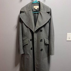 Grey Micheal Kors Long Coat